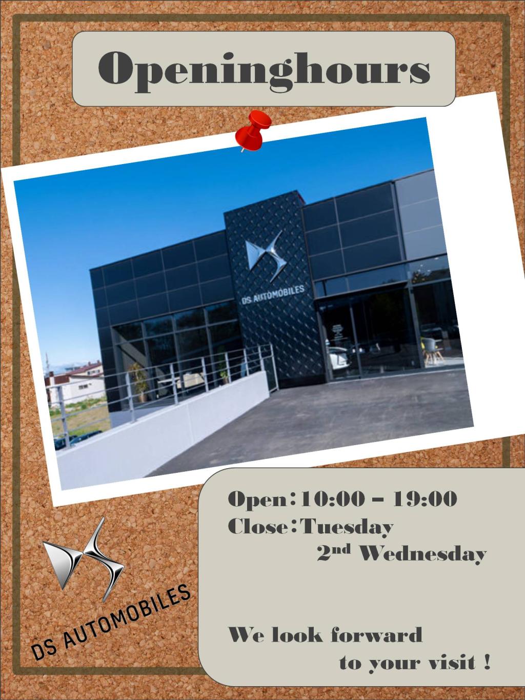 営業時間のご案内　DS STORE 札幌 